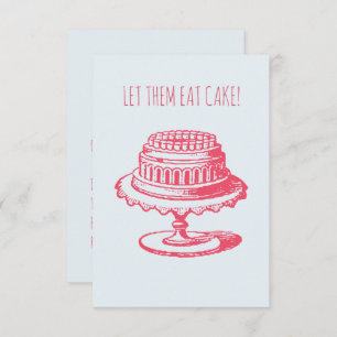 Let Them Eat Cake Birthday Party Invitations