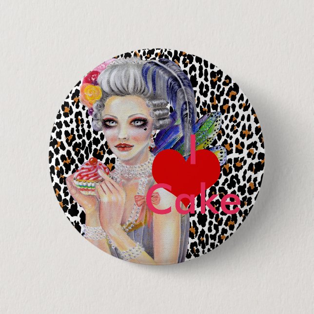 Let them eat cake button (Front)