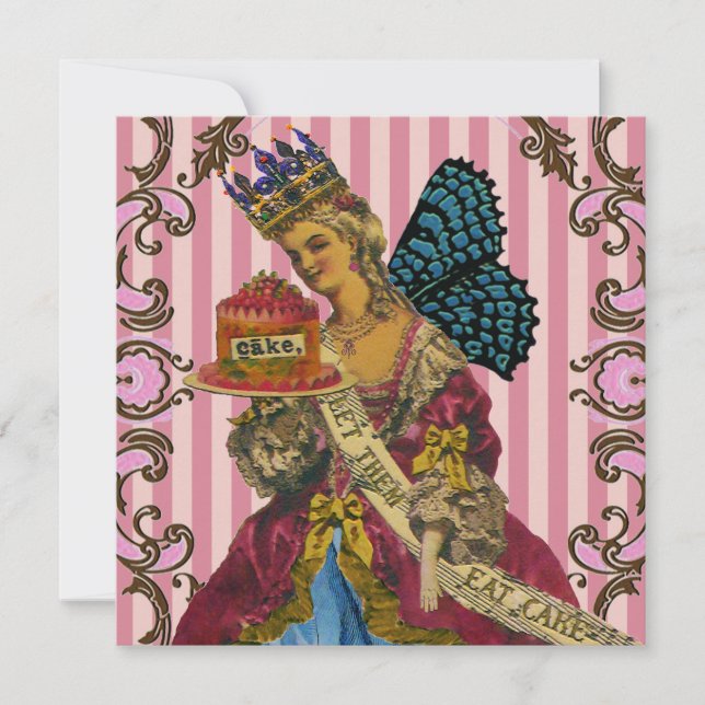 Let Them Eat Cake CHANGE COLOR - Invitations (Front)