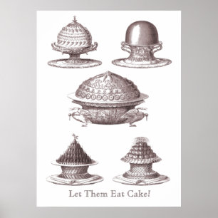 Let Them Eat Cake! French Souffles Antique Print