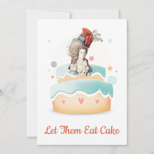 Let Them Eat Cake French Vintage Birthday Invitation