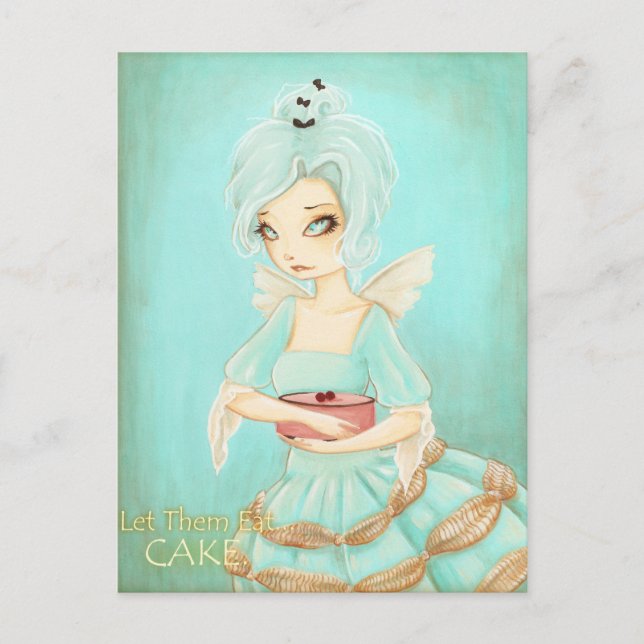 Let Them Eat Cake - marie antoinette postcard (Front)