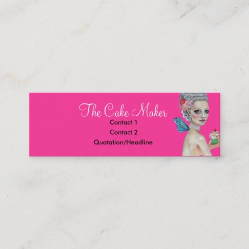 Customizable Let them eat cake business card