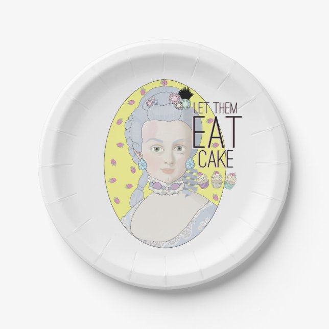 Let them Eat Cake Paper Plates (Front)