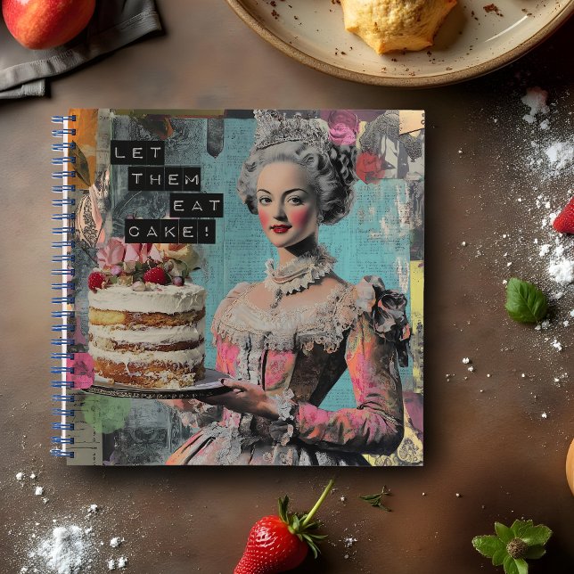 Let Them Eat Cake - Personilized Recipe Book (Here is one for all kitchen queens out there! Retro glam with fun foodie vibes.)