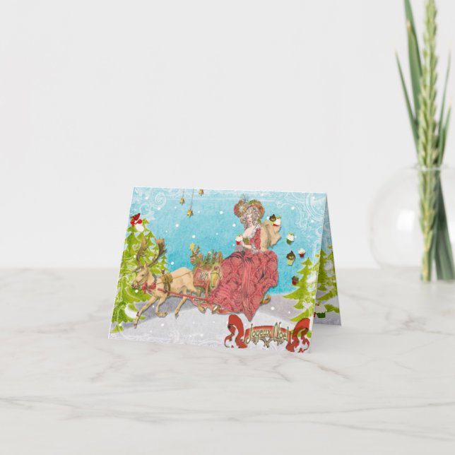 Let Them Eat Cupcakes for Christmas 2 Holiday Card (Front)