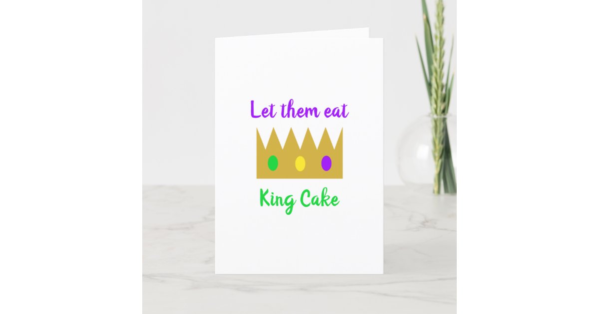 Mardi Gras Creations Adult LET THEM EAT KING CAKE Pullover