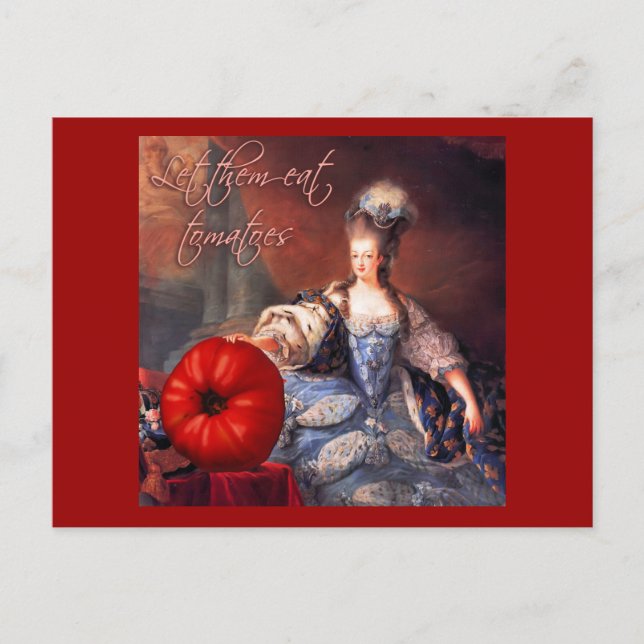 Let Them Eat Tomatoes Postcard (Front)