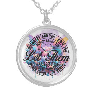 Let Them — Empowerment Bloom Silver Plated Necklace