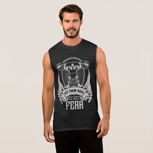 Let them fear singlet sleeveless shirt (Front Full)