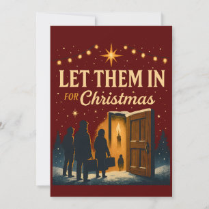 Let Them In for Christmas Design Invitation
