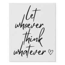 Let Them Inspirational Quote Minimalist Wall Decor