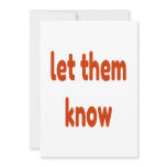 let them know thank you card let them know thank you card