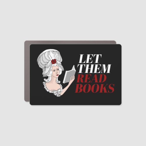 Let them read books car magnet