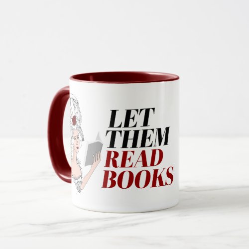 Let them read books mug