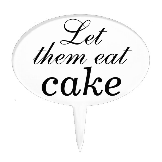 Let then Eat Cake Pick (Front)