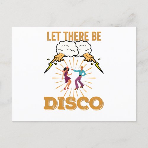 Let There Be Disco Funk Postcard