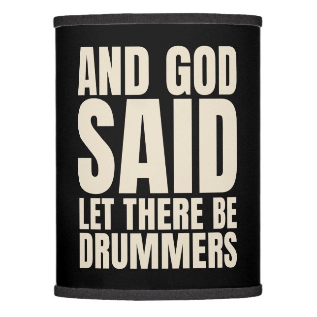 Let There Be Drummer Lamp Shade (Front)