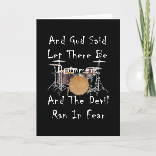 Let there Be Drummers Card