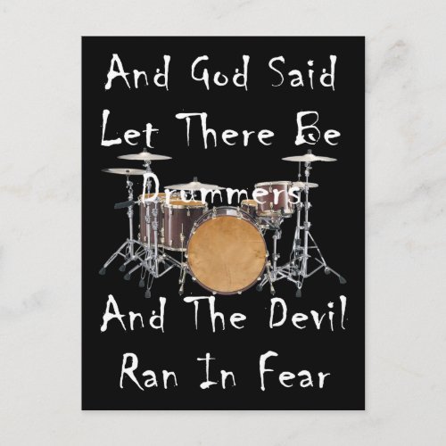 Let there Be Drummers Postcard