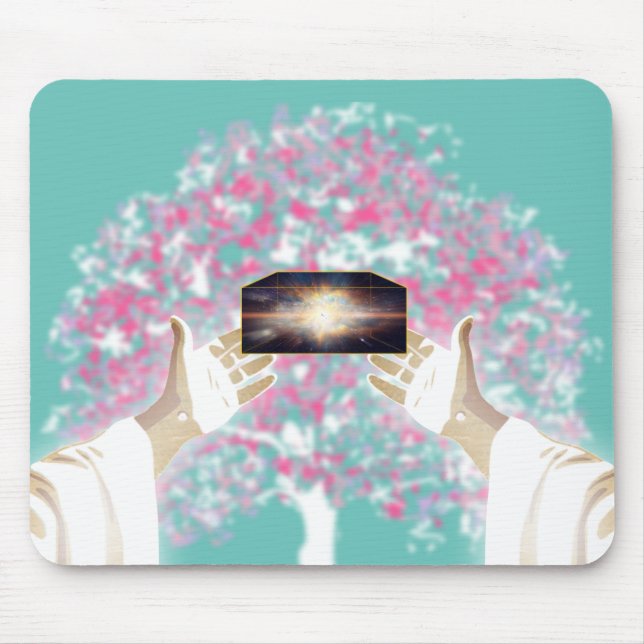 Let there be light: and there was light mouse pad (Front)