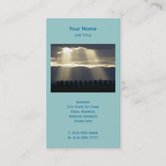 Let There Be Light Business Cards (Front)