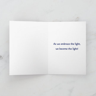 Let there be light card