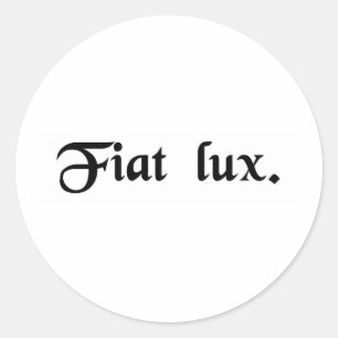 Let there be light. classic round sticker