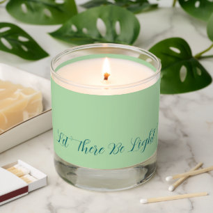 Let There Be Light Pastel Green Scented Candle