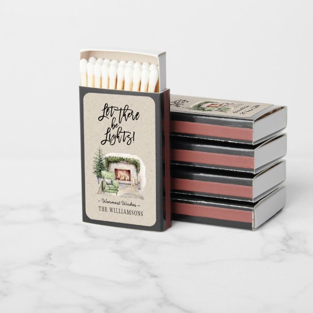 Let there be lights Christmas Matchboxes (Stacked)