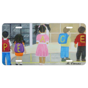 "Let There Be Peace" License Plate