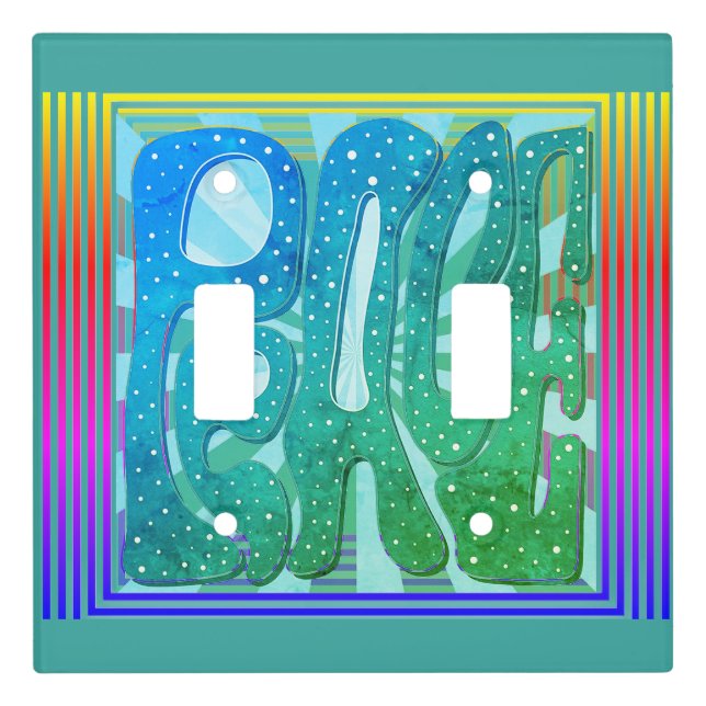 “Let There Be Peace”  Light Switch Cover (Front)
