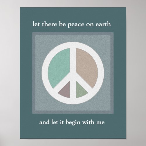 Let there be peace on earth poster