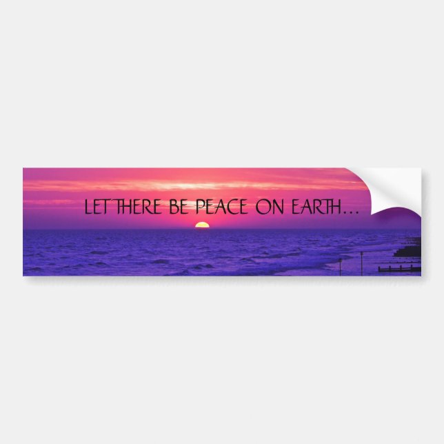 LET THERE BE PEACE ON EARTH... Religious bumpersti Bumper Sticker (Front)