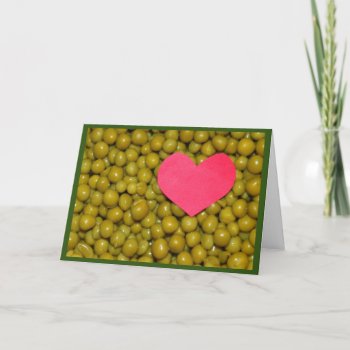 Let There Be Peas On Earth Card by MortOriginals at Zazzle