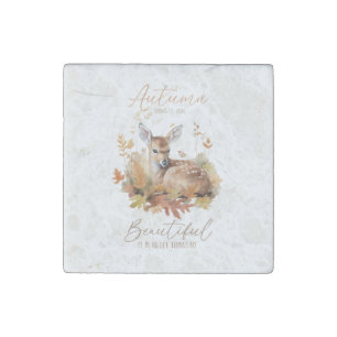 Let Things Go Autumn Stone Magnet