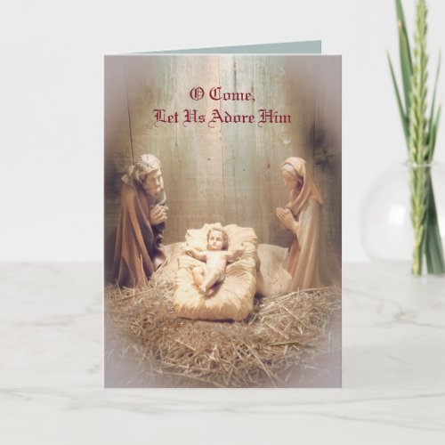 Let Us Adore Him Greeting Card