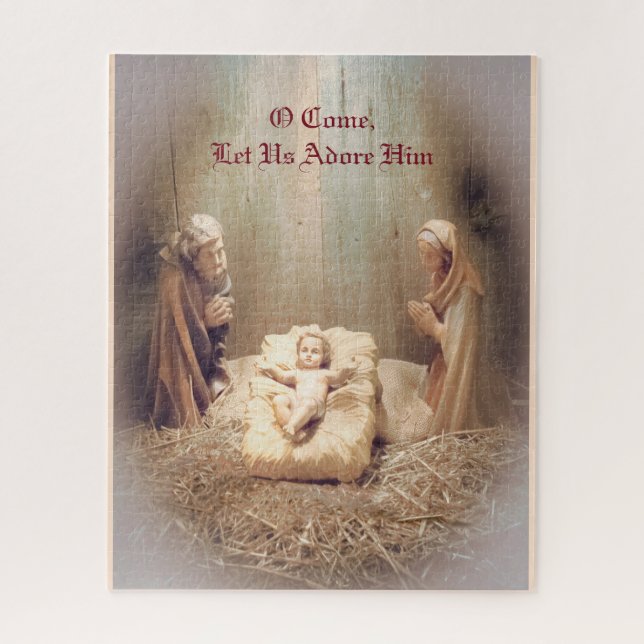 Let Us Adore Him Jigsaw Puzzle (Vertical)