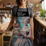 Let us bake cake Funny Sayings Apron<br><div class="desc">Step into the kitchen like royalty with this playful and stylish apron! Featuring a whimsical portrait inspired by Marie Antoinette, this apron combines vintage charm with a modern twist that’s perfect for every baking queen. The bold phrase “Let Us Bake Cake!” makes it clear: you’re here to bring on the...</div>