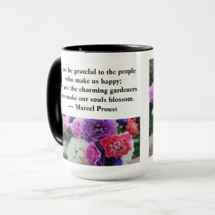 Let us be grateful to the people who make us happy mug