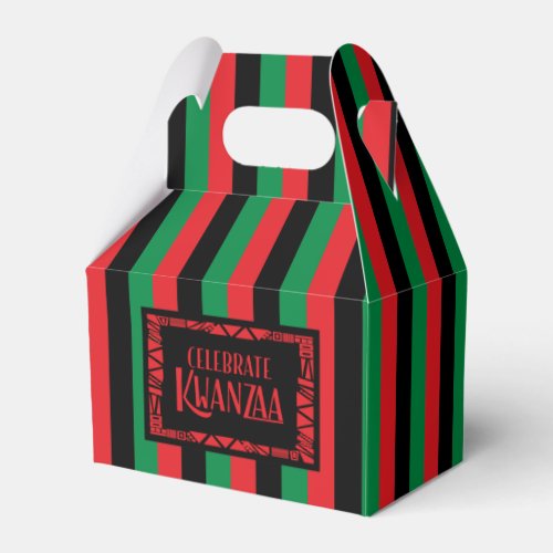 Let Us Celebrate Kwanzaa Favor Boxes