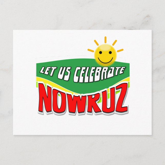 Let us celebrate Nowruz Postcard (Front)