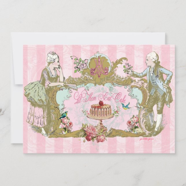 Let Us Eat Cake Party Invitations (Front)