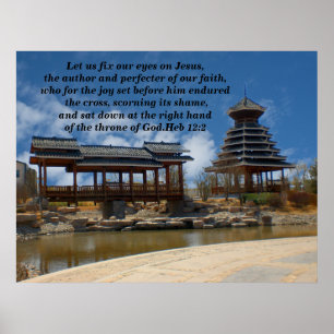 Let us fix our eyes on Jesus Poster