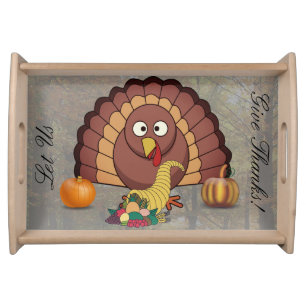 Let Us Give Thanks Thanksgiving Serving Tray