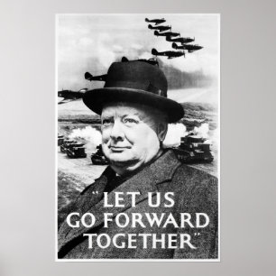 "Let Us Go Forward Together" British World War 2 Poster