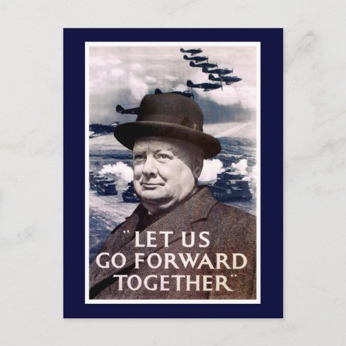 Let Us Go Forward Together Postcard