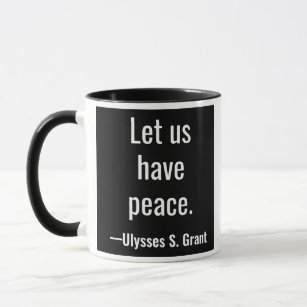 Ulysses S. Grant Two Commanders White Mug