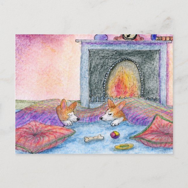 Let us know when spring turns up postcard (Front)