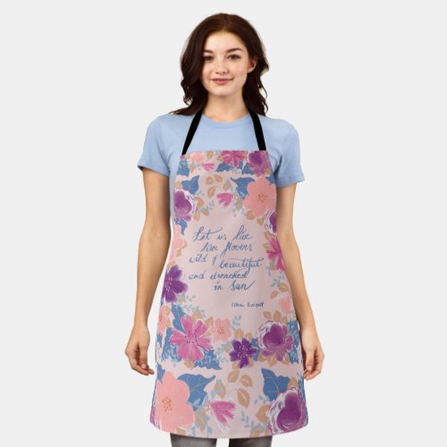 Let Us Live_Uplifting Quote Apron